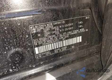 2021 Toyota Venza Limited z USA, uszkodzony, nr VIN JTEAAAAH2MJ069523